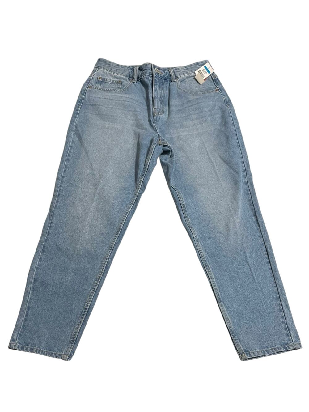 Union Bay Womens Size 9 Blue Madonna Mom Jeans Tapered Leg Light Wash High Rise